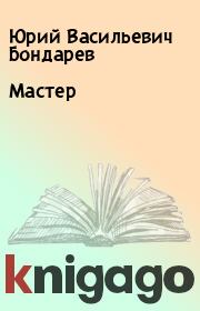 Книга - Мастер.  Юрий Васильевич Бондарев  - прочитать полностью в библиотеке КнигаГо