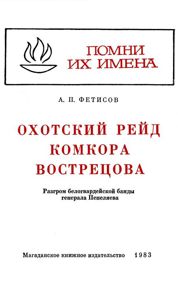 Книгаго: Охотский рейд комкора Вострецова. Иллюстрация № 1