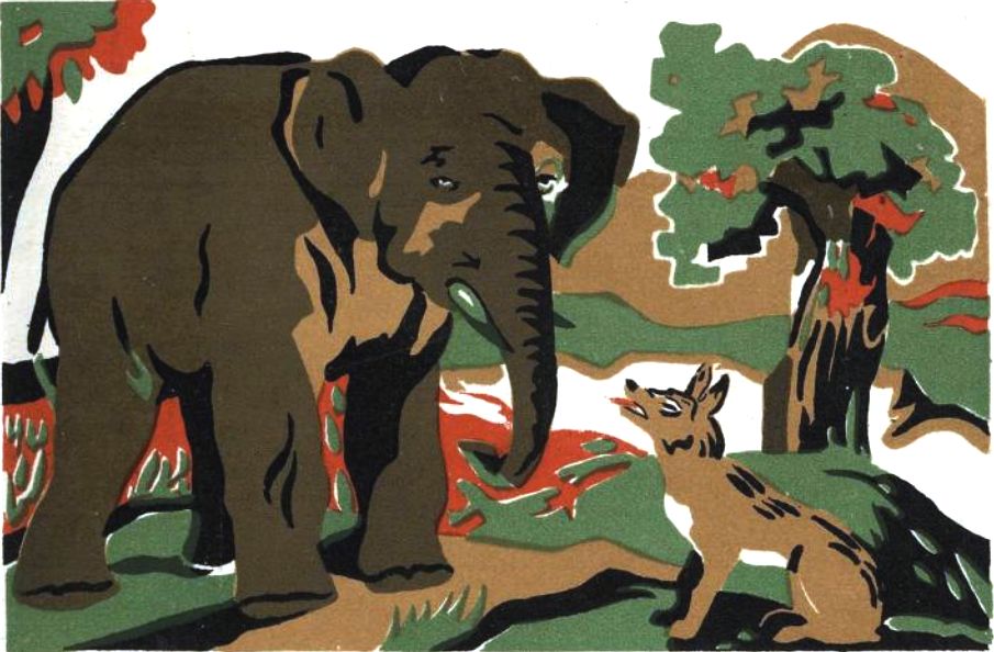 Книгаго: Собака и петух. Шакалы и слон (Рис. Б. К.). Иллюстрация № 6