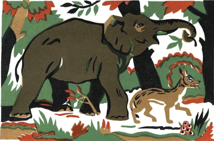 Книгаго: Собака и петух. Шакалы и слон (Рис. Б. К.). Иллюстрация № 7