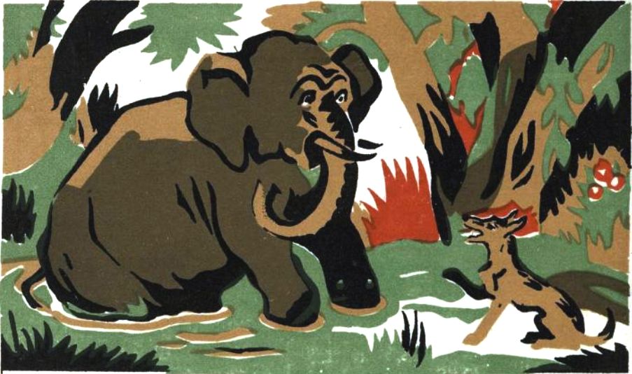 Книгаго: Собака и петух. Шакалы и слон (Рис. Б. К.). Иллюстрация № 9