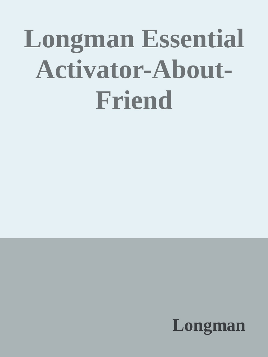 Книгаго: Longman Essential Activator. Иллюстрация № 1