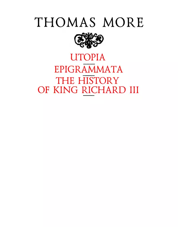 Книгаго: Утопия; Эпиграммы; История Ричарда III. Иллюстрация № 2