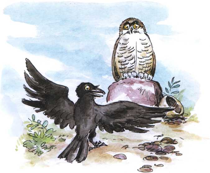 Книгаго: О честном вороне, коварной сове и глупом лисе (Эскимосские сказки). Иллюстрация № 9
